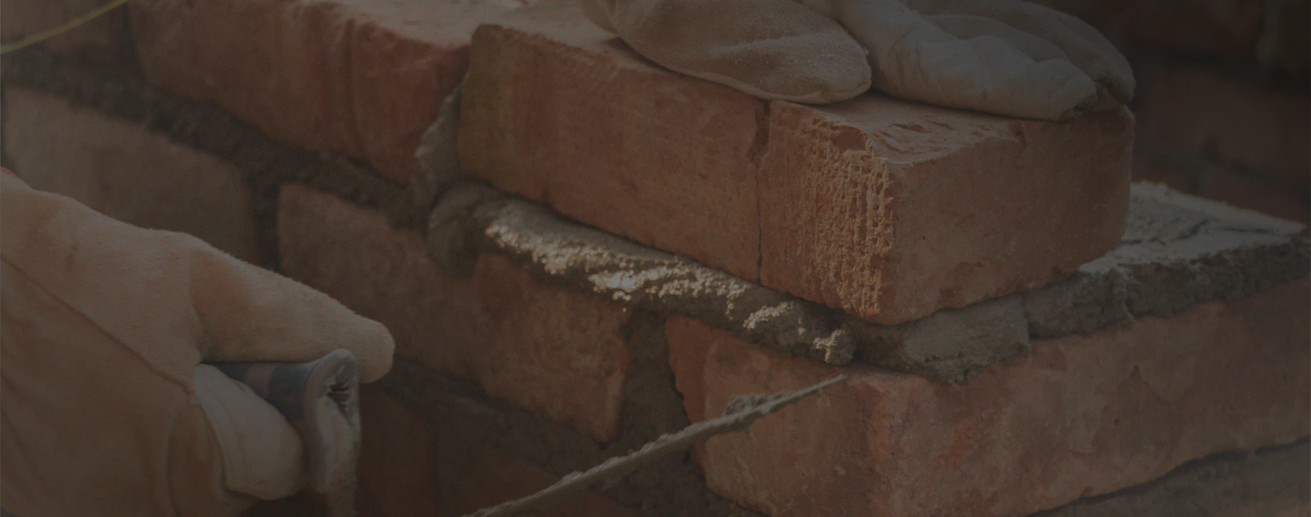 close up bricklaying service installation